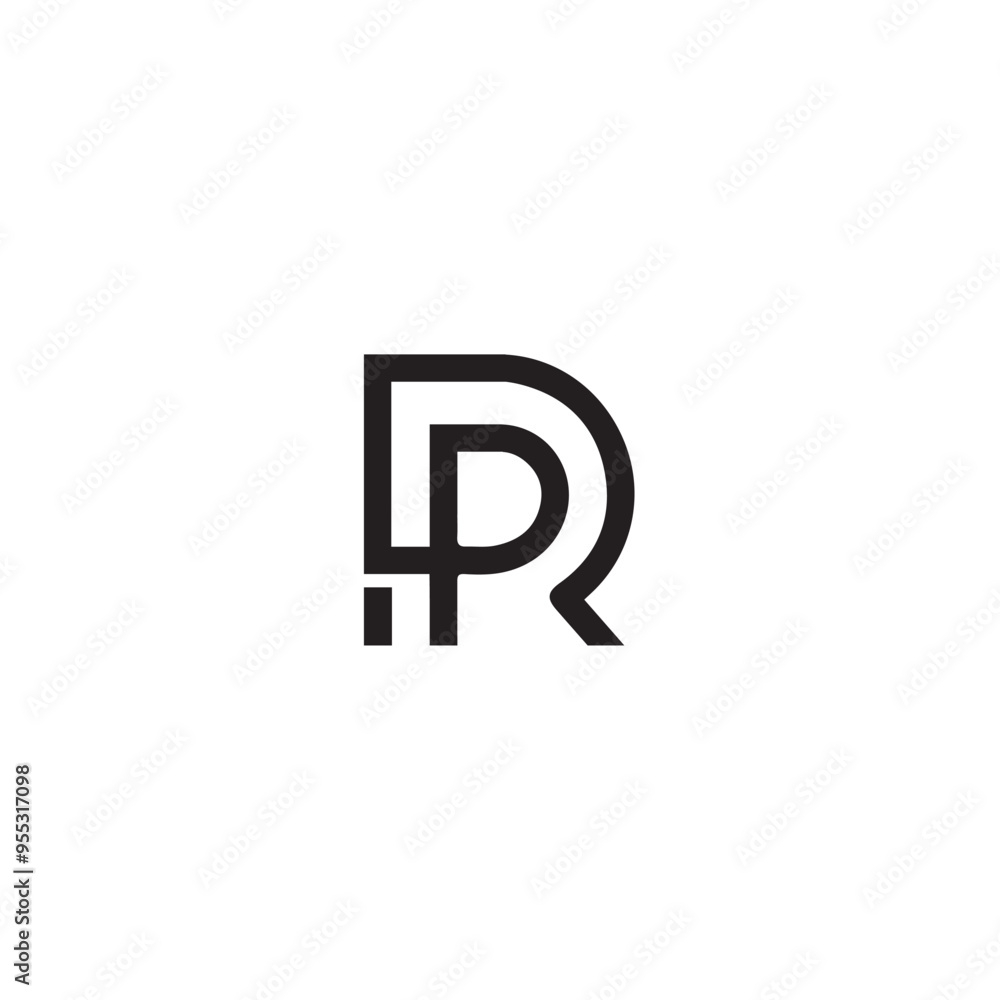 Logo Letter RP Minimalist Simple Logo Letter RP Minimalist Simple