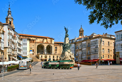 Charming Historic Streets and Colorful Architecture of Vitoria, Spain