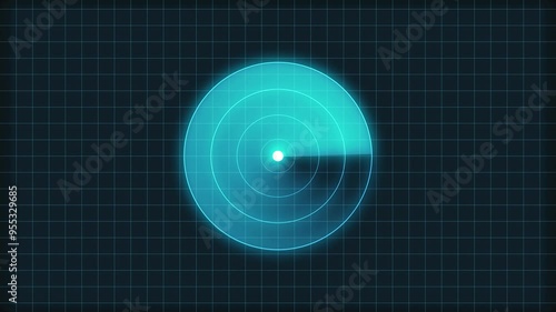 Wallpaper Mural Digital Military Searching Radar Interface Navigation System, Futuristic HUD Technology Radar Display Animation. Torontodigital.ca