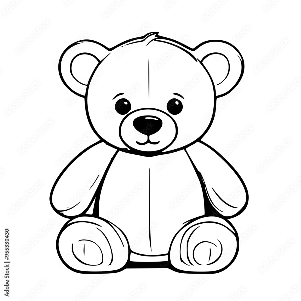 Obraz premium teddy bear with a bow