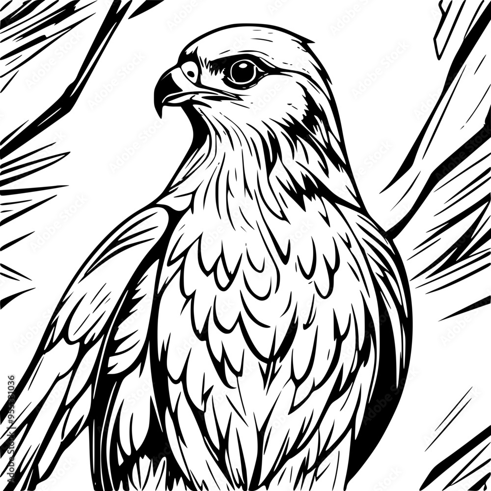 Obraz premium eagle on a white background