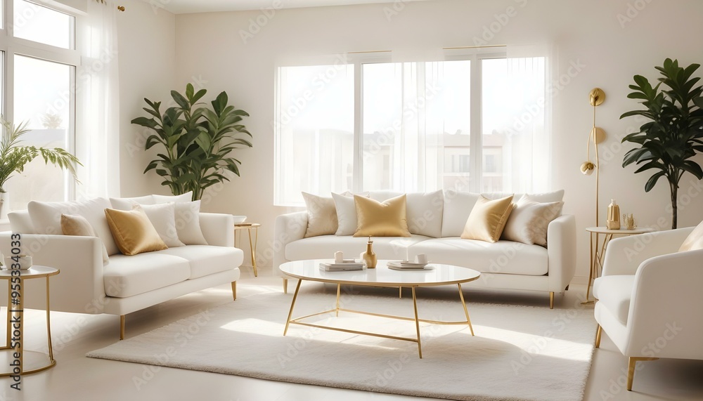 Photo interior modern design room 3d illustration Photo interior modern design room 3d illustration