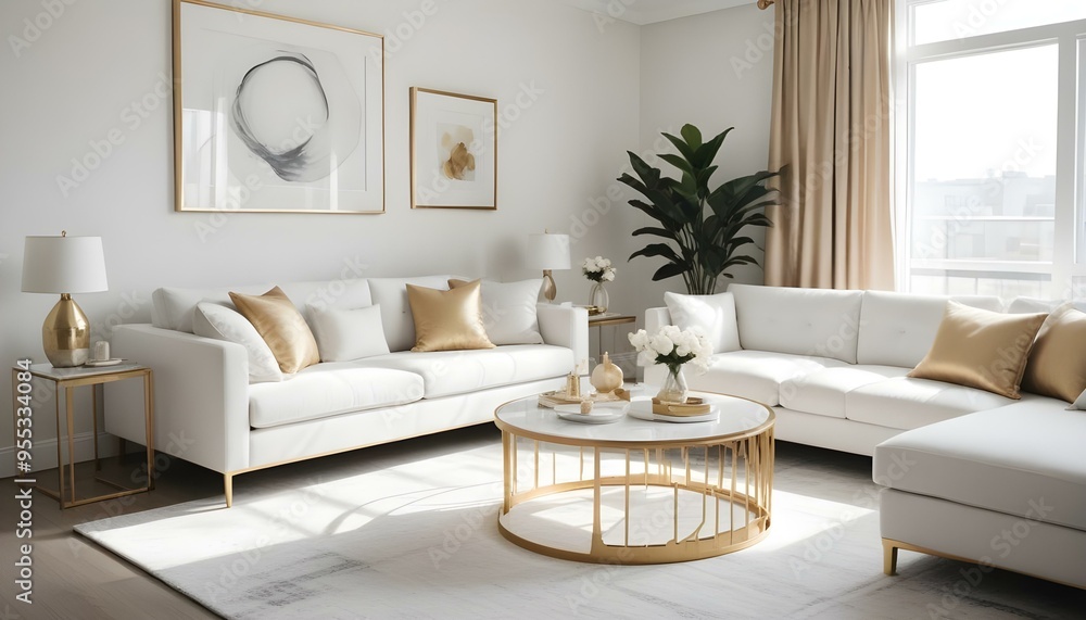 Photo interior modern design room 3d illustration Photo interior modern design room 3d illustration