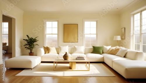 Photo interior modern design room 3d illustration