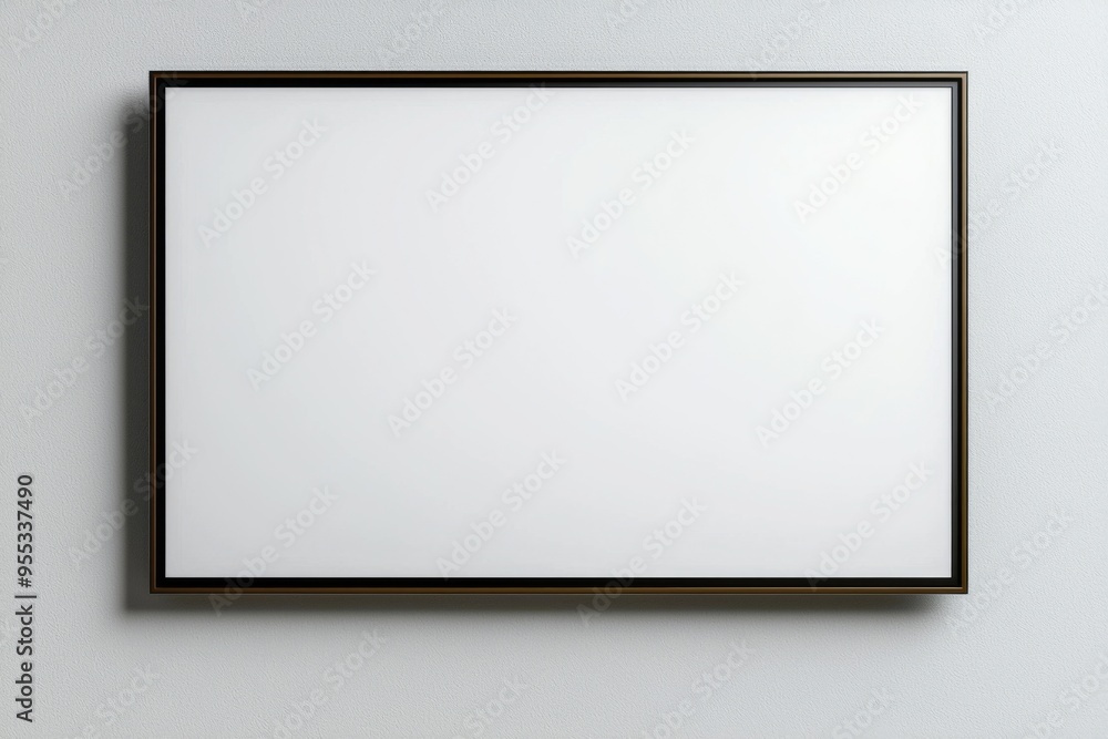 TV screen mockup on isolated background created with Generative AI TV screen mockup on isolated background created with Generative AI