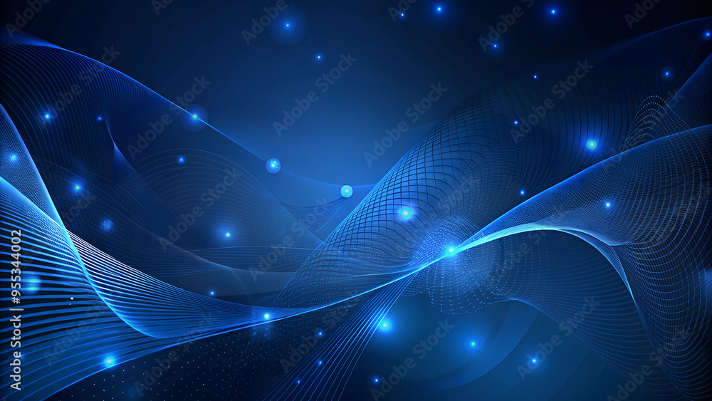 Abstract Background of Blue Fluid Motion and Light Streaks Abstract Background of Blue Fluid Motion and Light Streaks