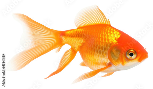 PNG Goldfish animal white background pomacentridae.