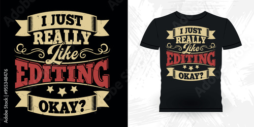 Funny Theater Director Retro Vintage Theater T-shirt Design