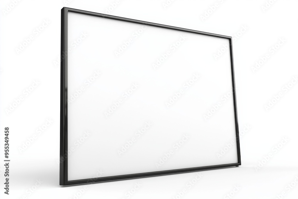 TV screen mockup on isolated background created with Generative AI TV screen mockup on isolated background created with Generative AI