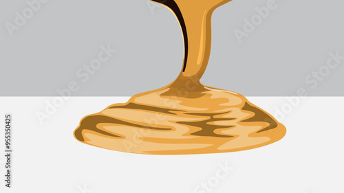 Illustration of a honey drip.