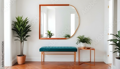 Photo interior modern design room 3d illustration