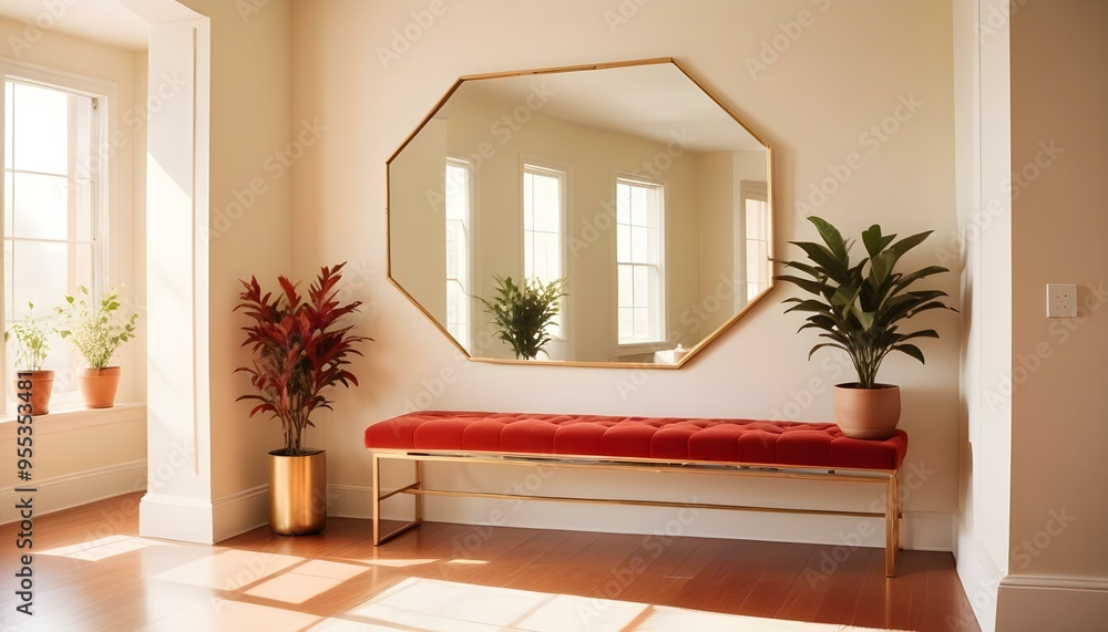 Photo interior modern design room 3d illustration Photo interior modern design room 3d illustration