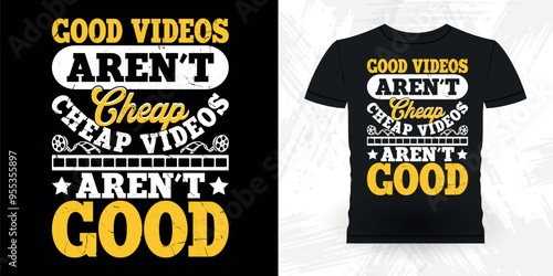 Funny Theater Director Retro Vintage Theater T-shirt Design