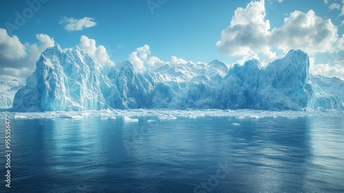 Wallpaper Mural Melting polar ice caps in the Arctic. Icebergs breaking apart. Torontodigital.ca