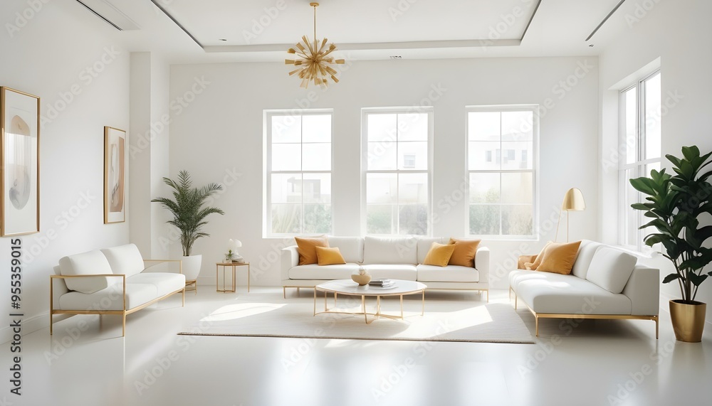 Photo interior modern design room 3d illustration Photo interior modern design room 3d illustration