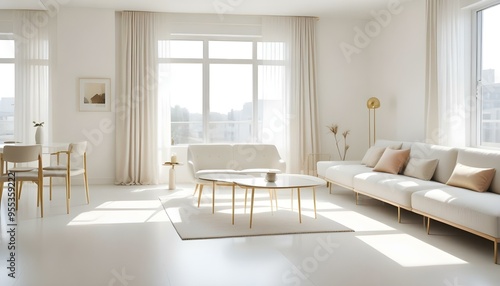 Photo interior modern design room 3d illustration