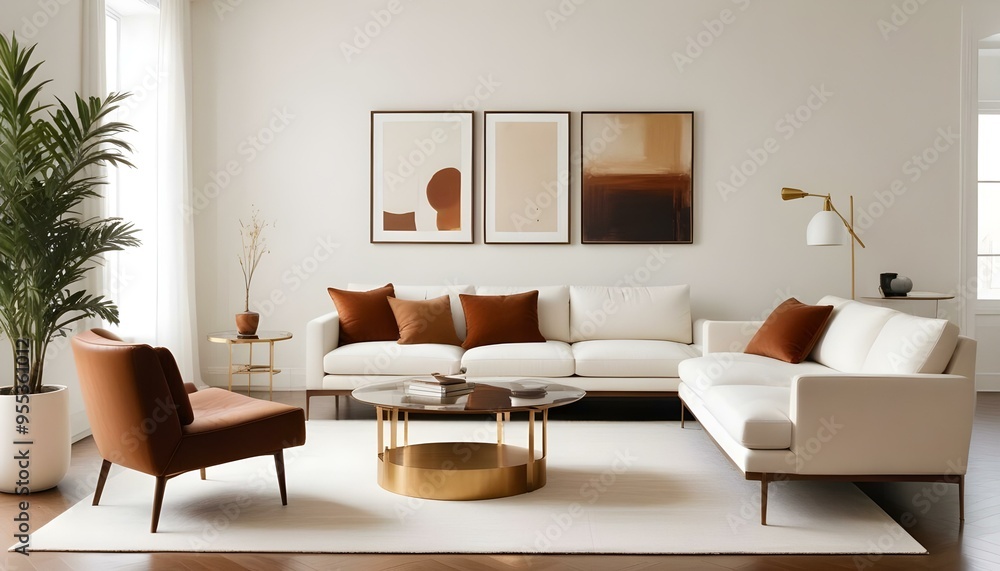 Photo interior modern design room 3d illustration Photo interior modern design room 3d illustration
