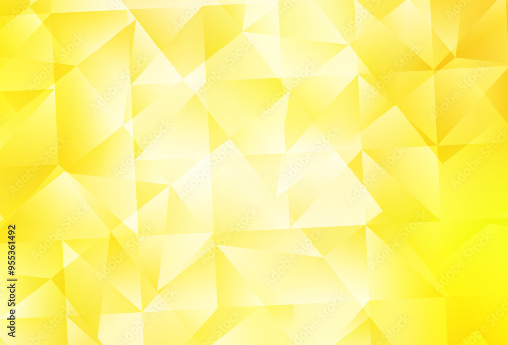 Light Yellow vector triangle mosaic background. Light Yellow vector triangle mosaic background.