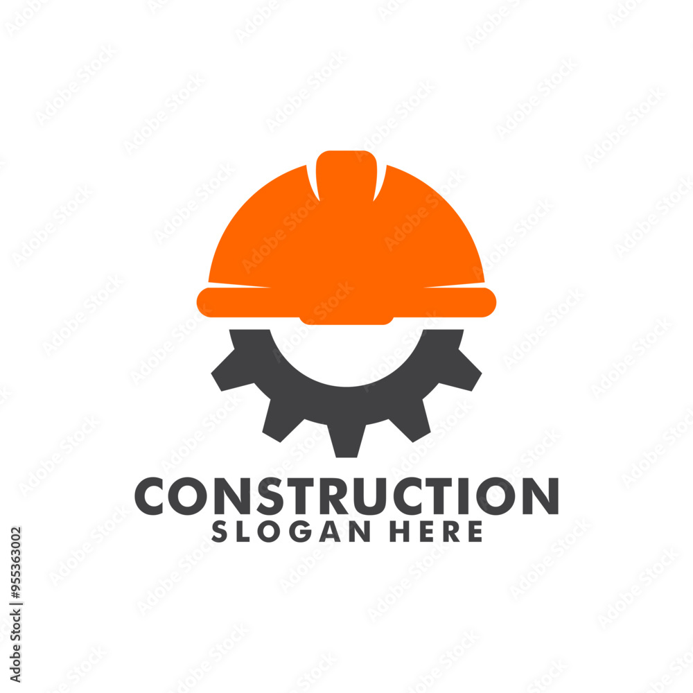Construction Building Logo Icon Design Vector, Helmet and gear symbol for construction, apartment, and architect. premium logo design vector. Construction Building Logo Icon Design Vector, Helmet and gear symbol for construction, apartment, and architect. premium logo design vector.