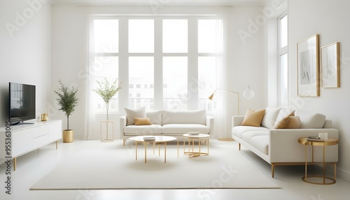 Photo interior modern design room 3d illustration