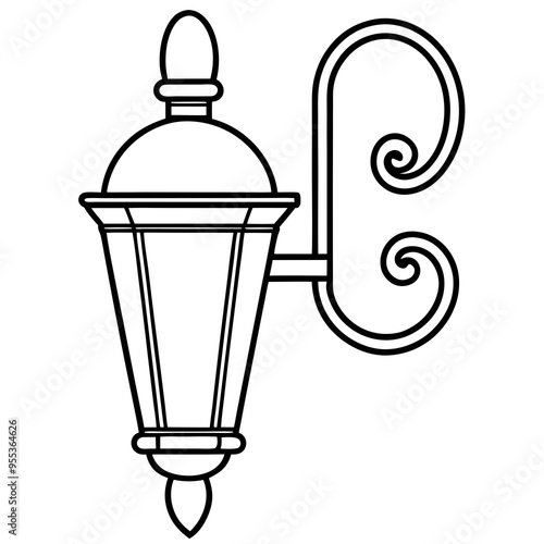 Wall Sconce Art Vector