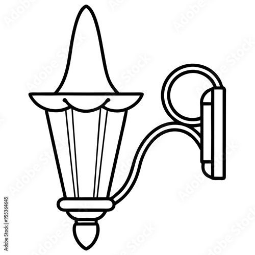 Wall Sconce Art Vector