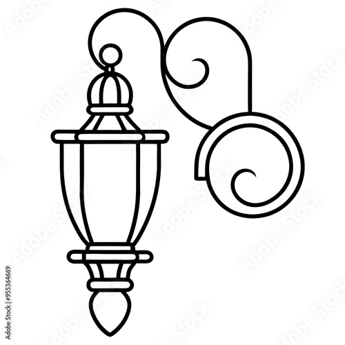Wall Sconce Art Vector