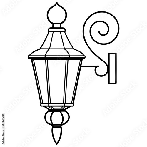 Wall Sconce Art Vector