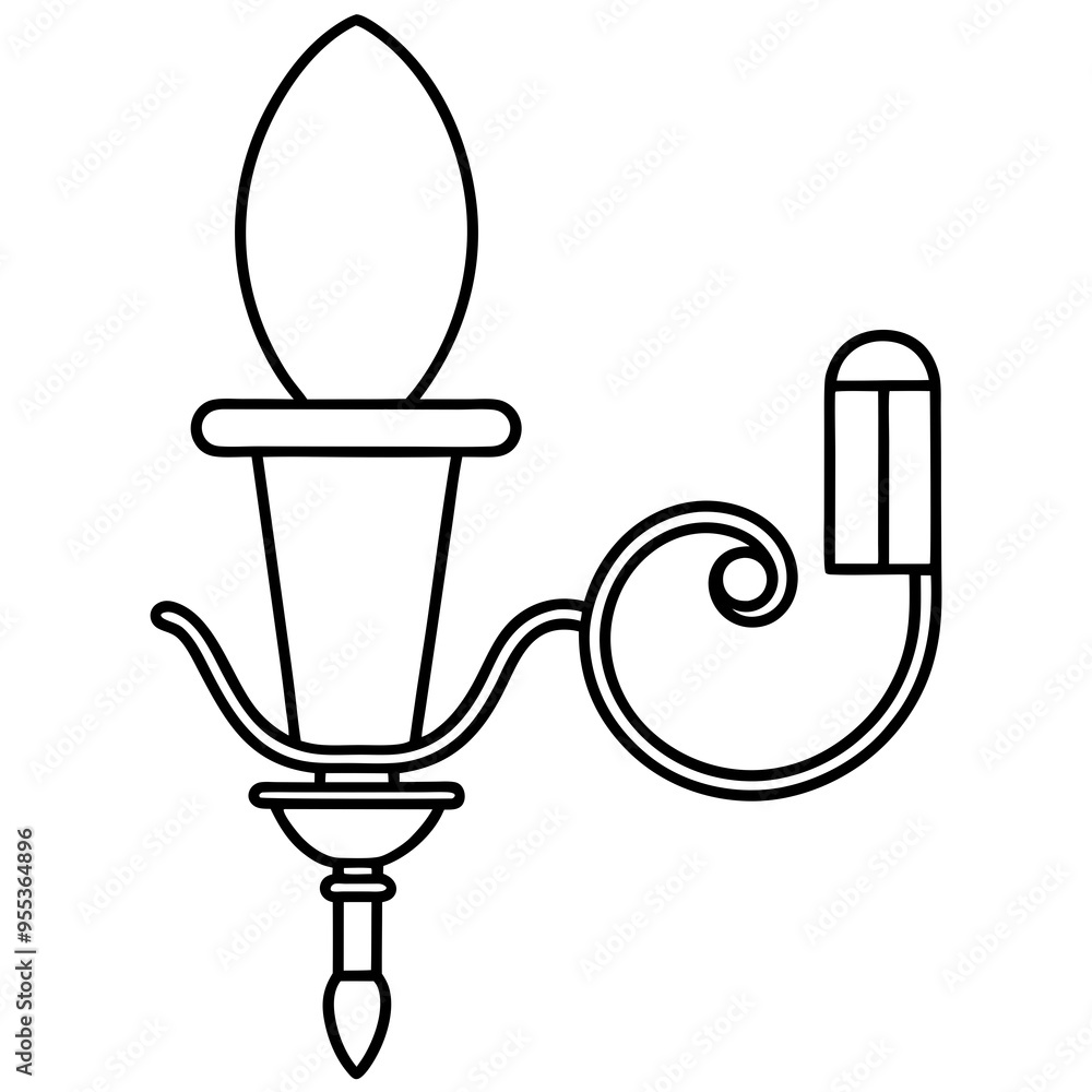 Obraz premium Wall Sconce Art Vector