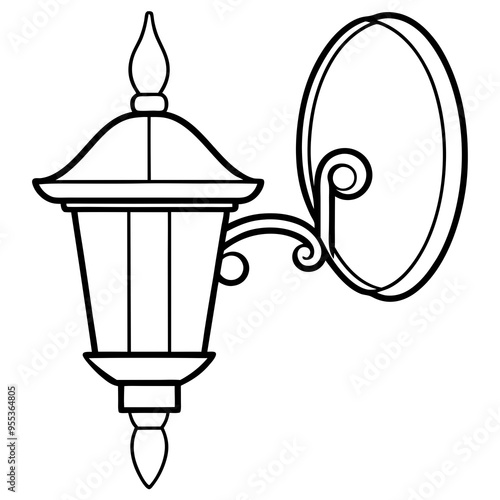 Wall Sconce Art Vector
