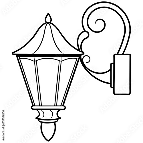 Wall Sconce Art Vector