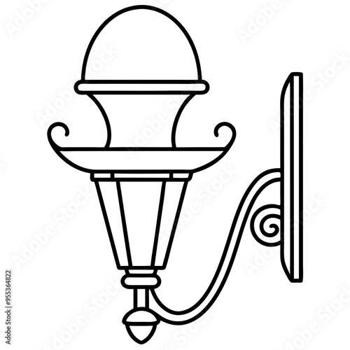 Wall Sconce Art Vector