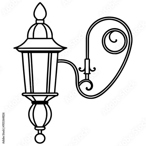 Wall Sconce Art Vector