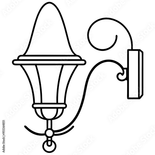 Wall Sconce Art Vector