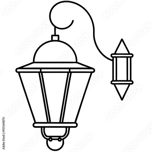 Wall Sconce Art Vector