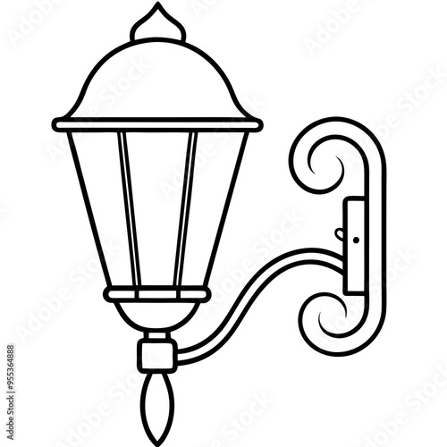 Wall Sconce Art Vector