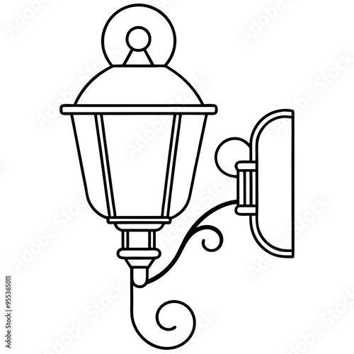 Wall Sconce Art Vector