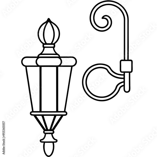 Wall Sconce Art Vector