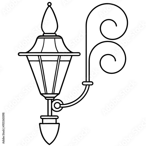 Wall Sconce Art Vector
