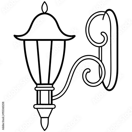 Wall Sconce Art Vector