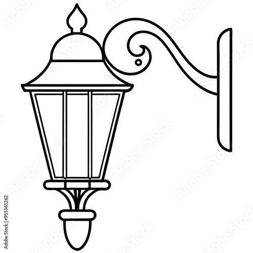 Wall Sconce Art Vector
