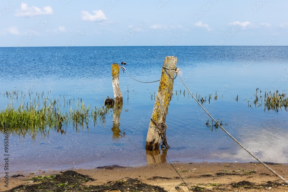 Quiet photo shot on the banks of the Wadden side on the island of Sylt