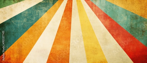 Wallpaper Mural Line art illustration featuring a vintage background that displays a textured colored sheet with faded colors revealing a lengthy streak Torontodigital.ca