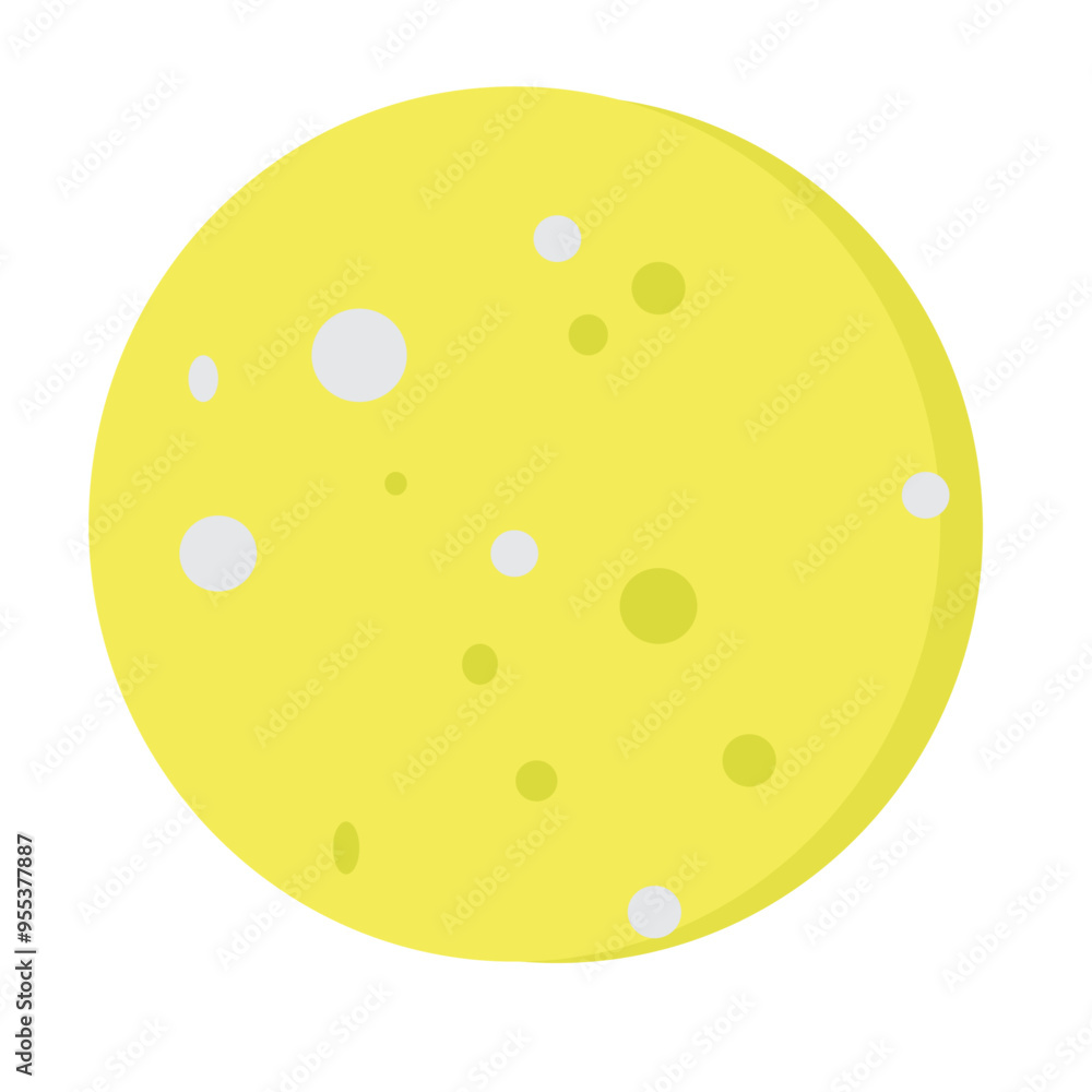 Yellow moon vector Yellow moon vector