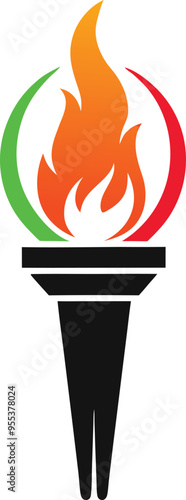 Burning candle illustration 