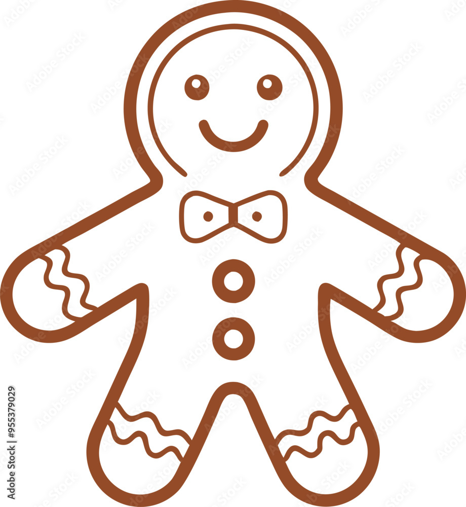 Christmas isolated gingerbread 