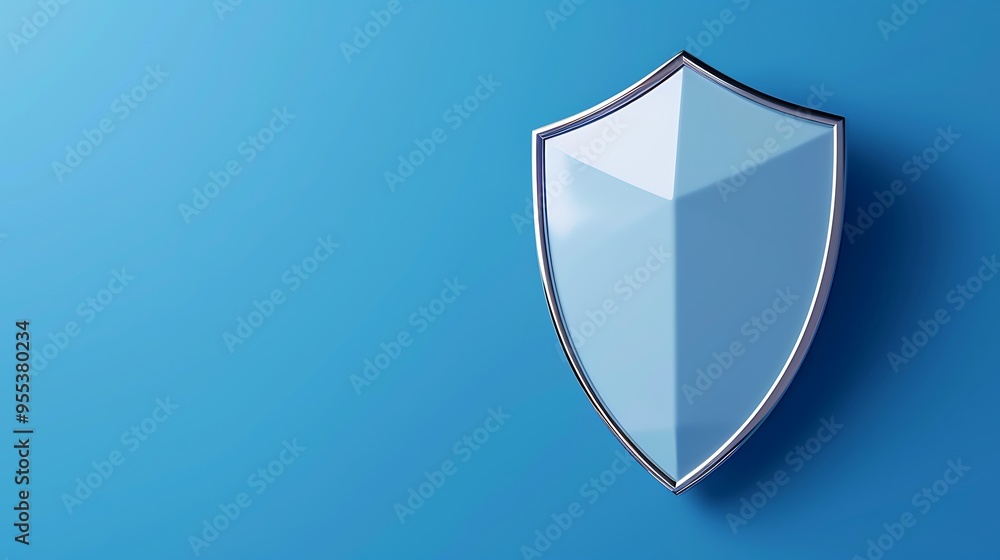Blue shield symbolizing security, protection, and safety on a matching background. Ideal for cybersecurity and insurance concepts. Blue shield symbolizing security, protection, and safety on a matching background. Ideal for cybersecurity and insurance concepts.