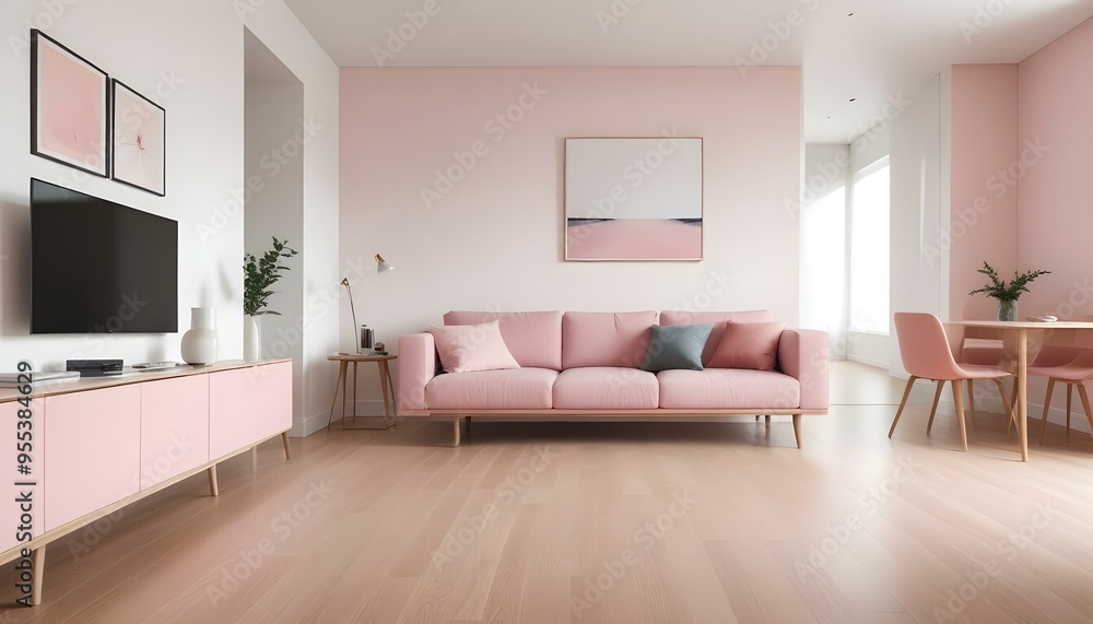 Photo interior modern design room 3d illustration Photo interior modern design room 3d illustration