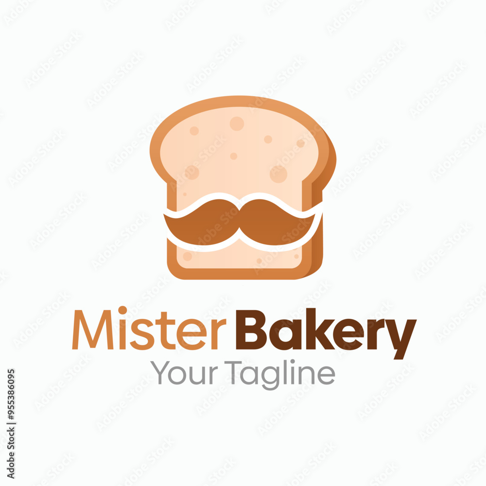 Mister Bakery Logo Design Template. Good for Business, Agency, Community and Organization Mister Bakery Logo Design Template. Good for Business, Agency, Community and Organization