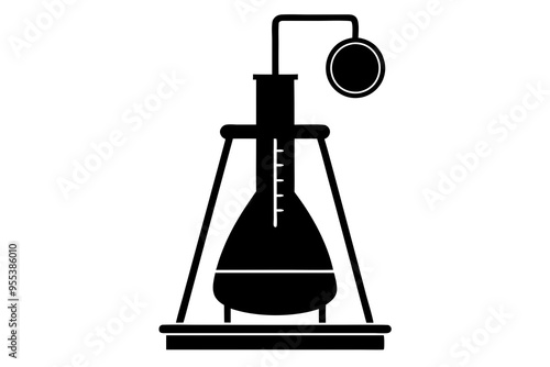 Calorimeter silhouette vector illustration
